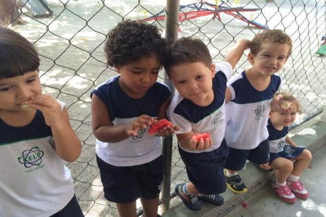 Hora da fruta na Educação Infantil