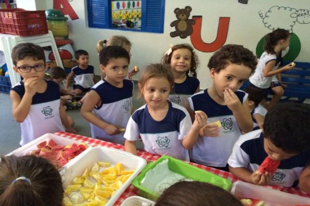 Hora da fruta na Educação Infantil